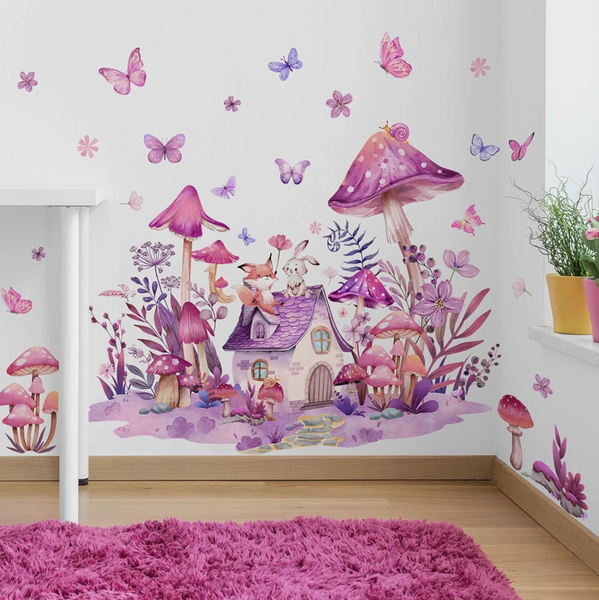 Mushroom Fairy Kids Wall Decal – Wild Koala Designs