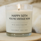 Happy 50th Birthday Candle