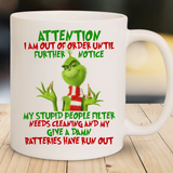 Grinch Attention Mug