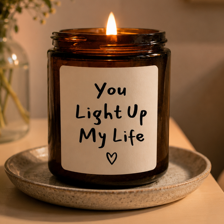 'You Light Up My Life' Candle