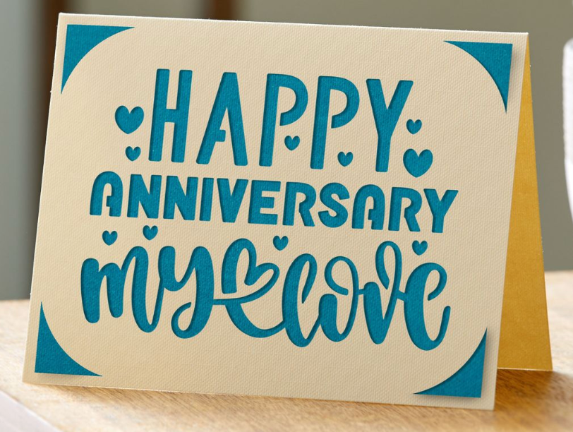 Happy Anniversary My Love Card Handmade
