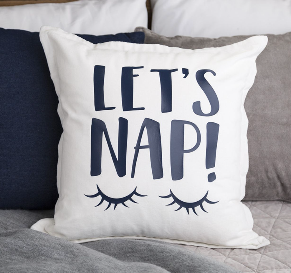 'Let's Nap' Pillow