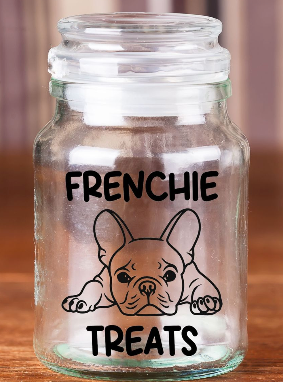 French Bulldog Dog Treat Jar