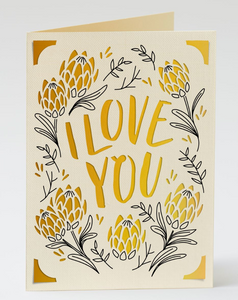 Handmade 'I Love You' Gift Card
