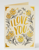 Handmade 'I Love You' Gift Card