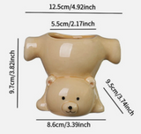 Upside Down Bear Planter Pot