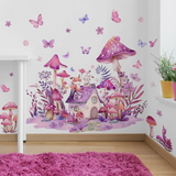Mushroom Fairy Kids Wall Decal