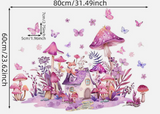 Mushroom Fairy Kids Wall Decal