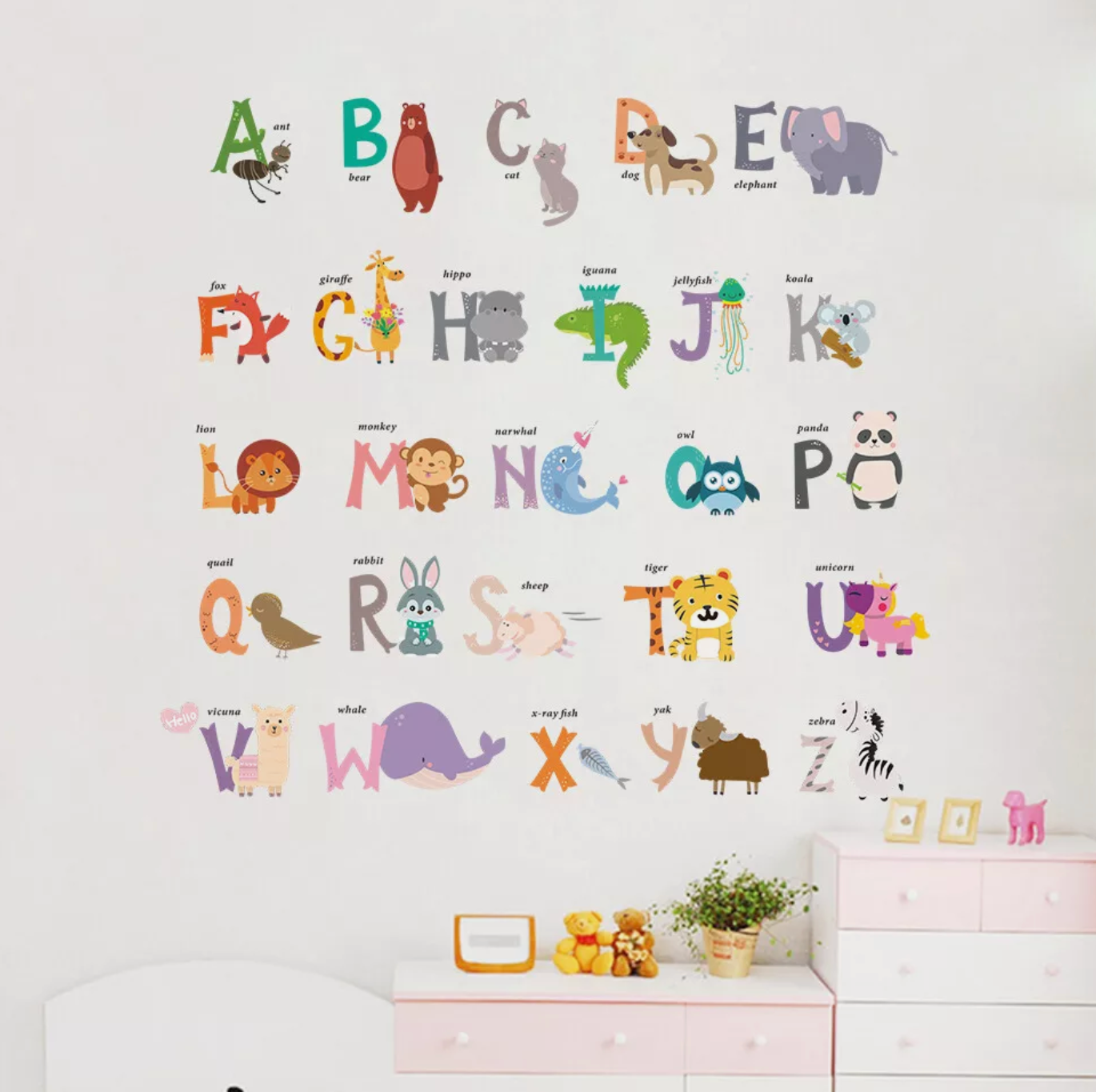 Kids Alphabet Wall Decal