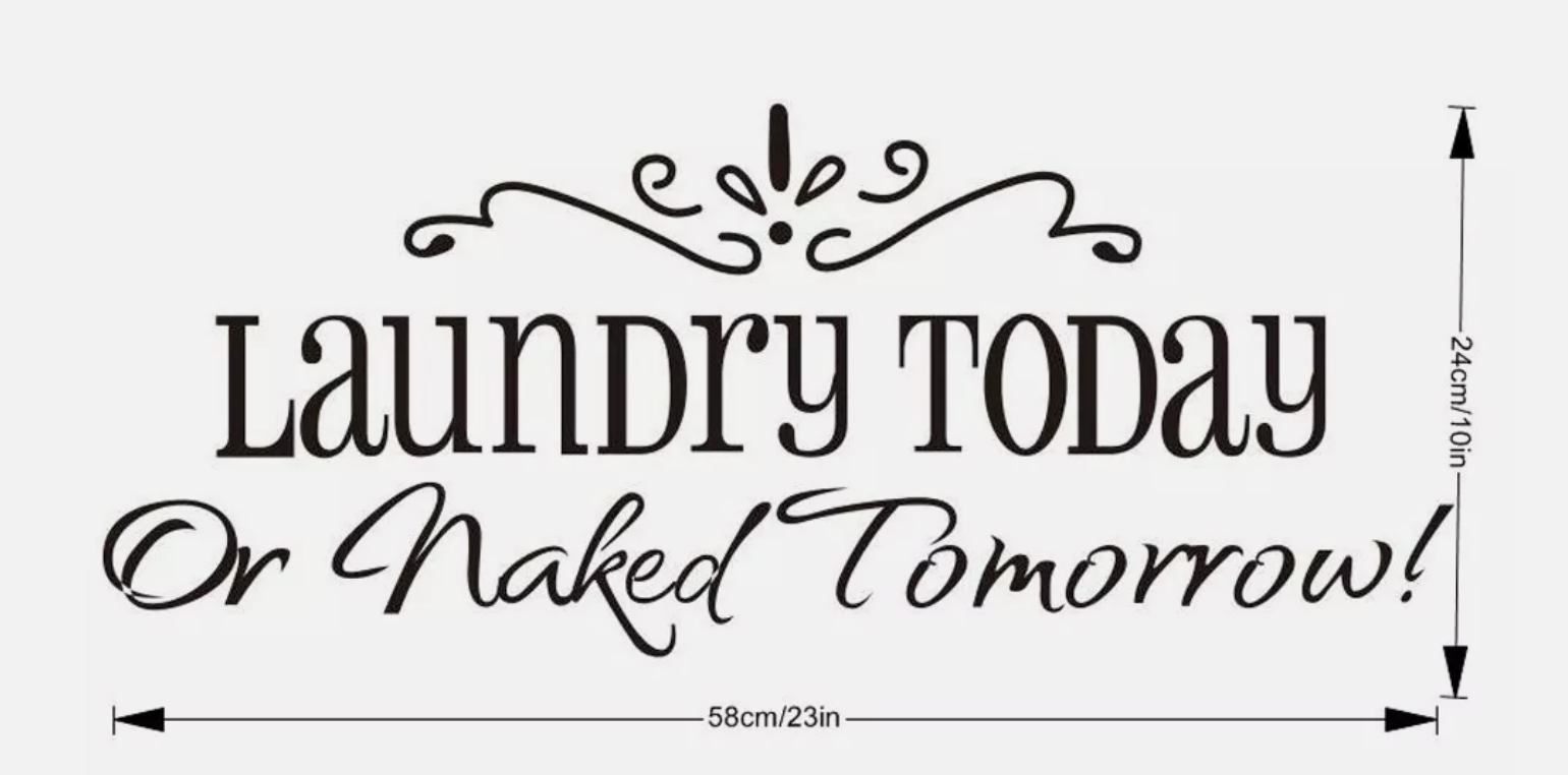 Laundry Wall Decal