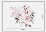 Pink Floral Wall Decal