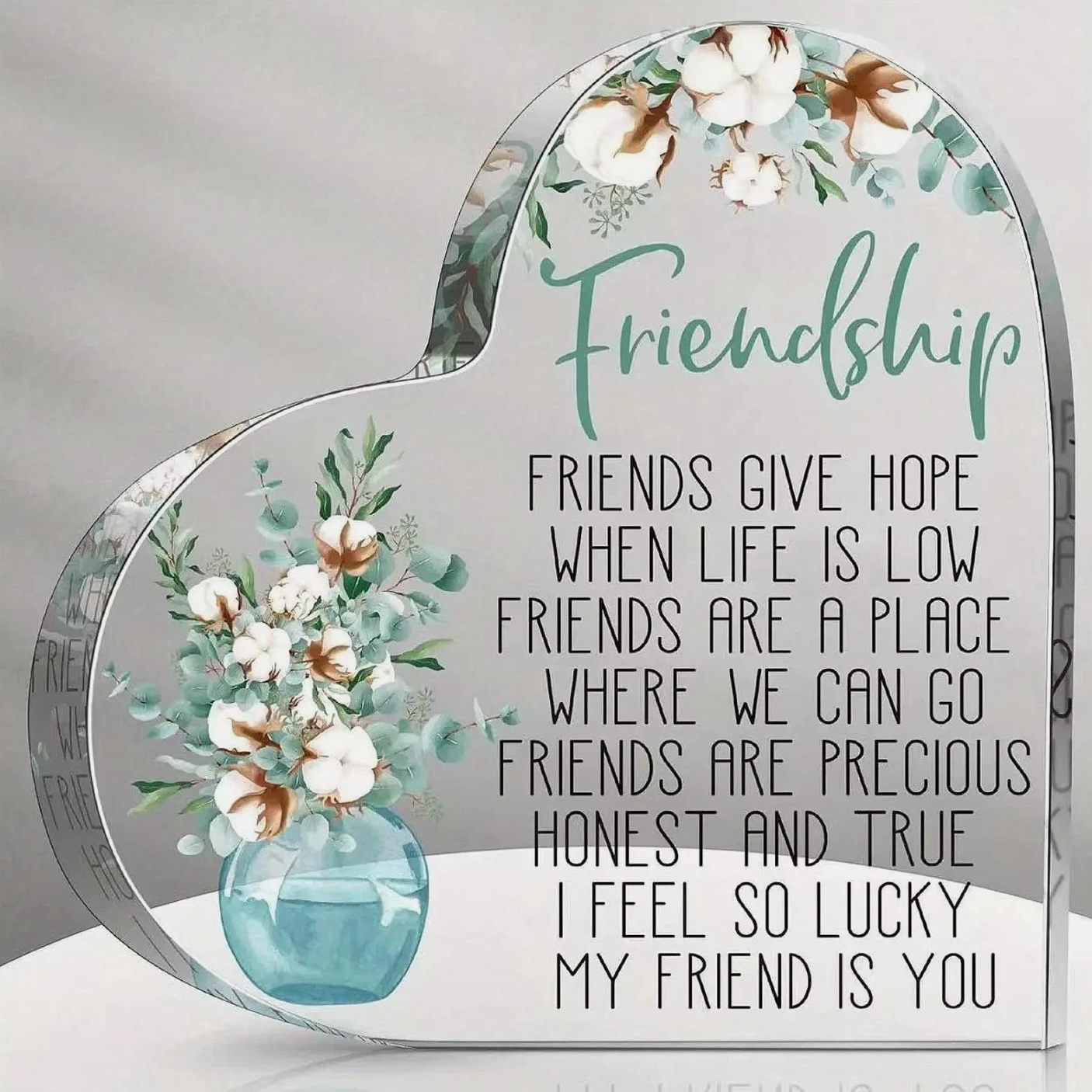 Friendship Heart Plaque