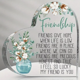 Friendship Heart Plaque