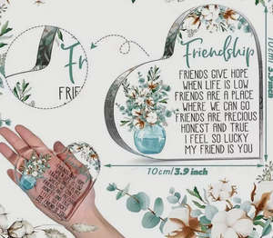 Friendship Heart Plaque