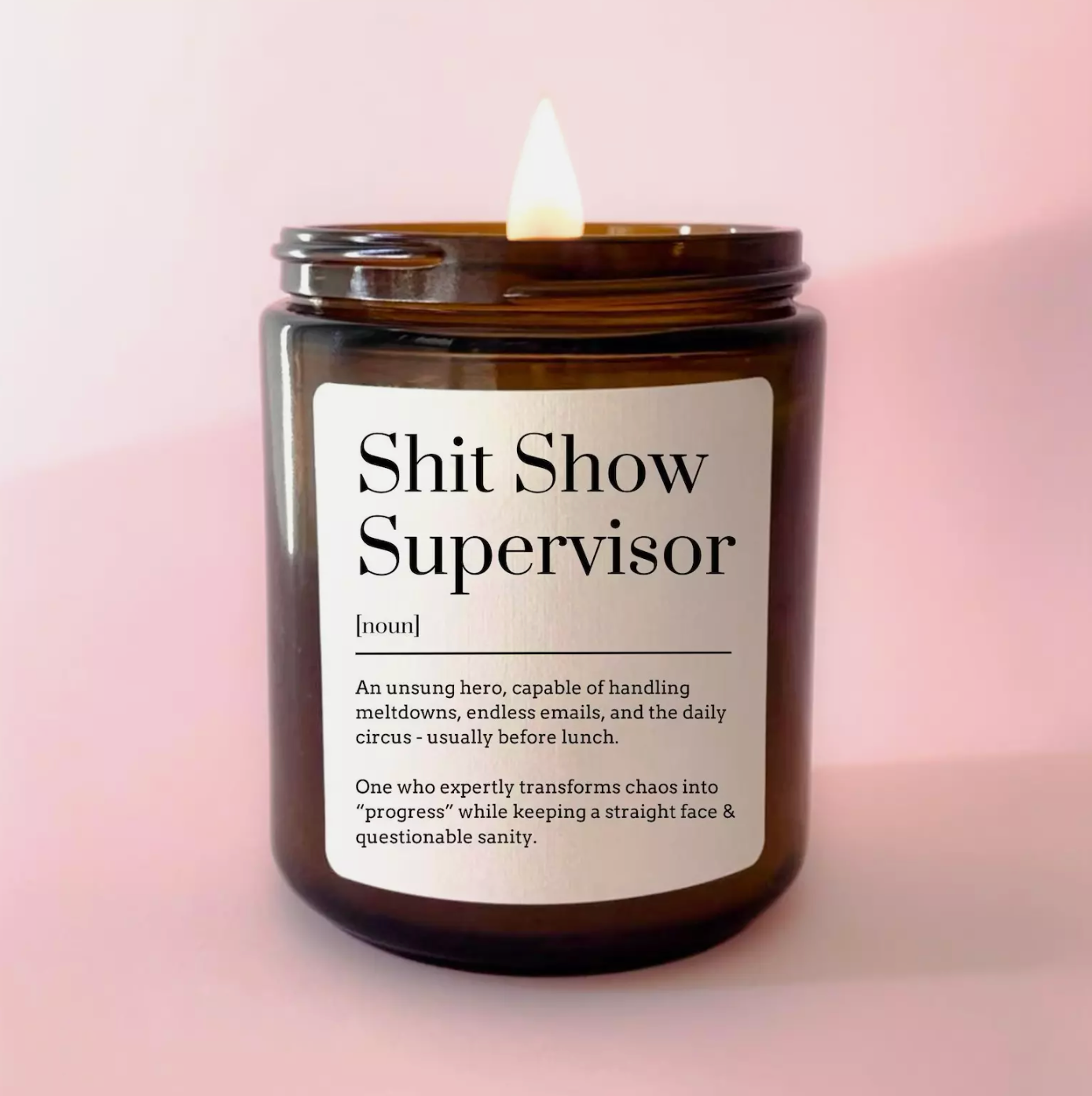 Funny Supervisor Candle