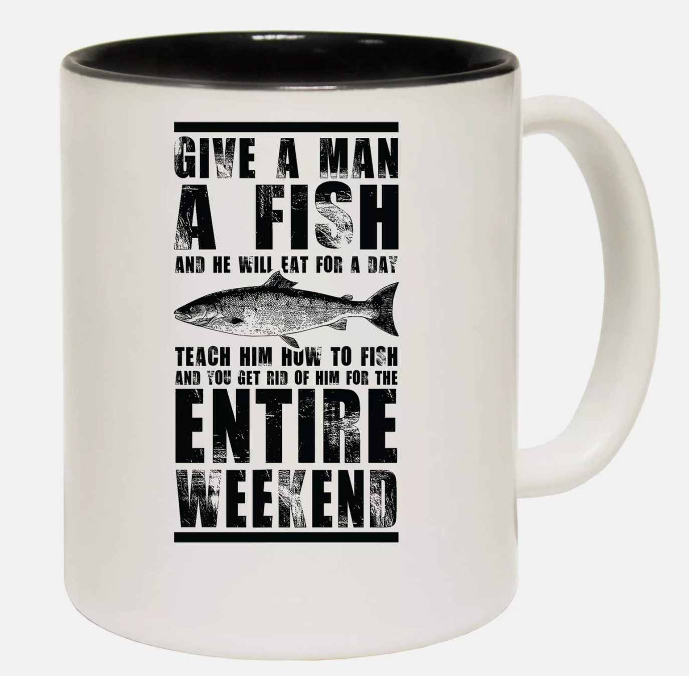 'Give A Man A Fish' Coffee Mug