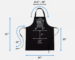 'Cooking With Wine' Apron