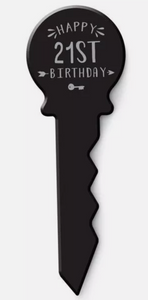 21st Birthday Landmark Gift Black