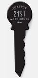 21st Birthday Landmark Gift Black
