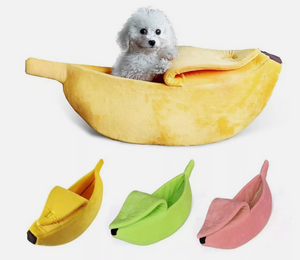 Banana Shaped Dog Cat Bed