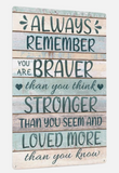 'Always Remember' Sign Plaque Decor