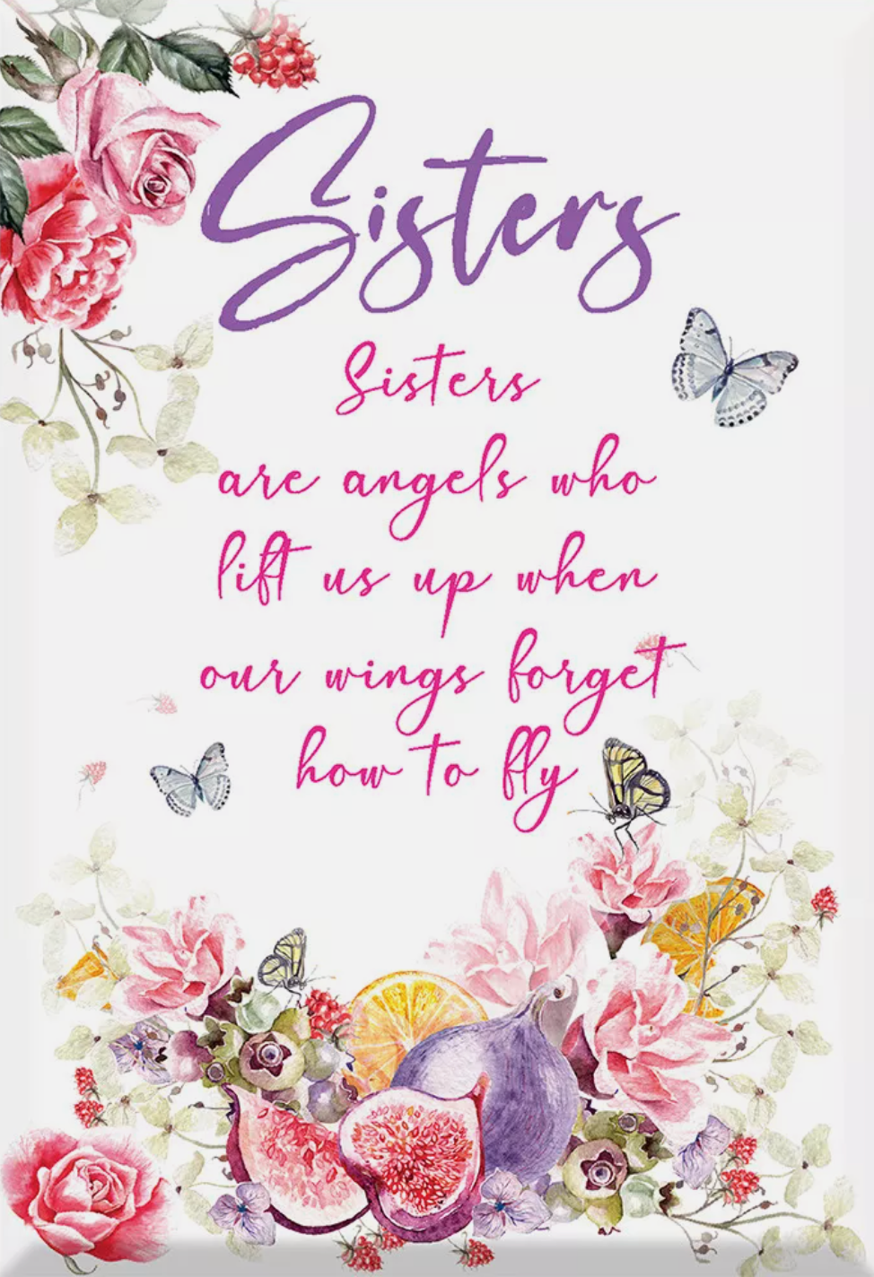 Glass Sisters Home Decor Plaque