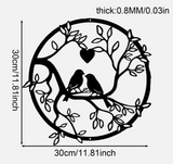 Bird Black Metal Home Decor