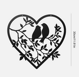 Birds Black Metal Home Decor
