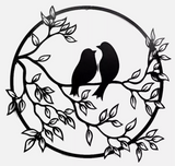 Birds Black Metal Home Decor