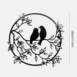 Birds Black Metal Home Decor
