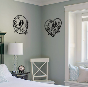Birds Black Metal Home Decor