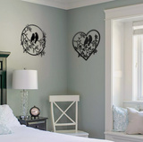 Birds Black Metal Home Decor