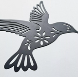 Black Hummingbird Metal Home Decor