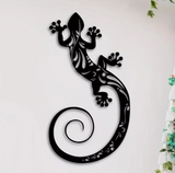 Black Gecko Metal Home Decor
