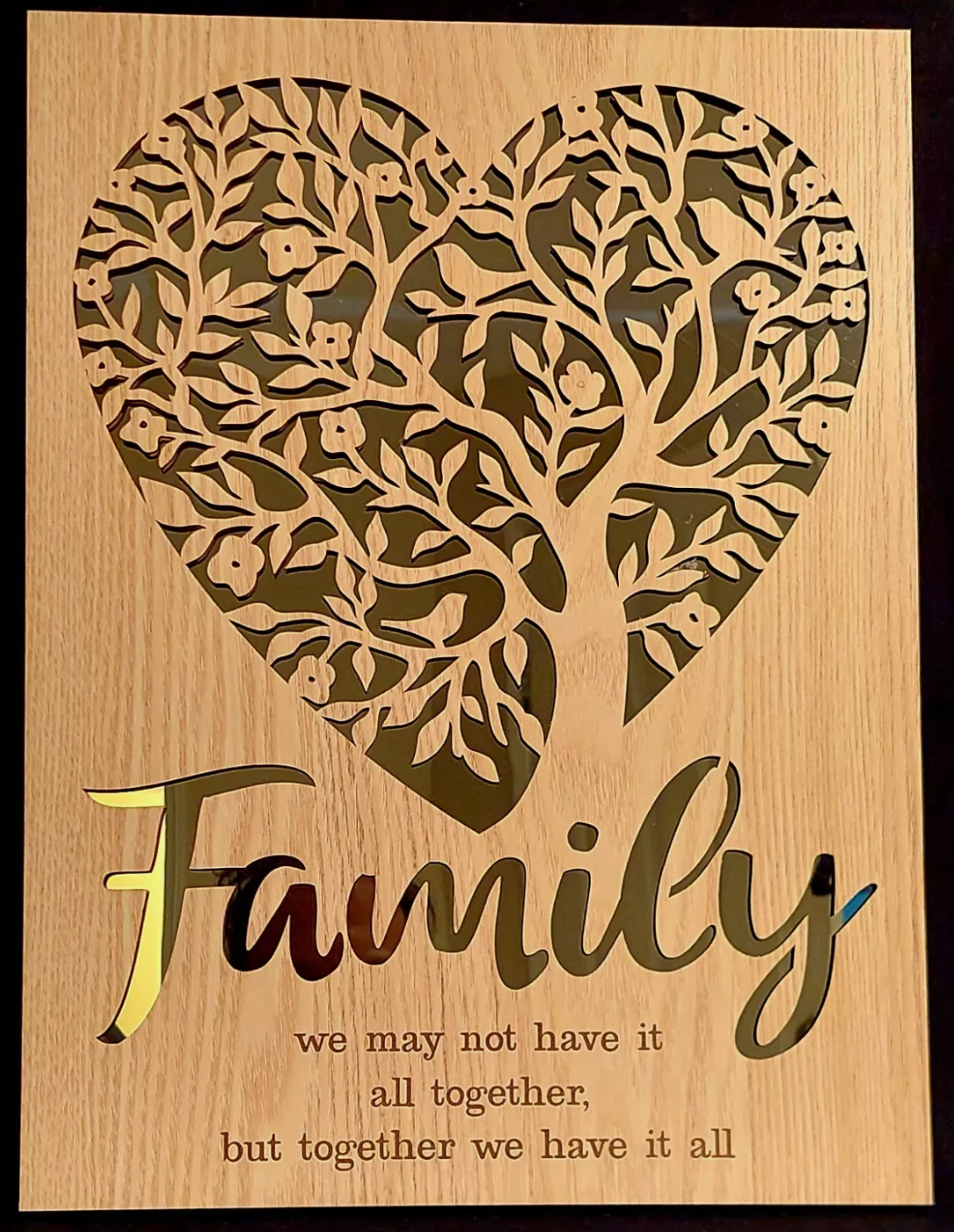 Family Tree Home Decor Wooden Plaque