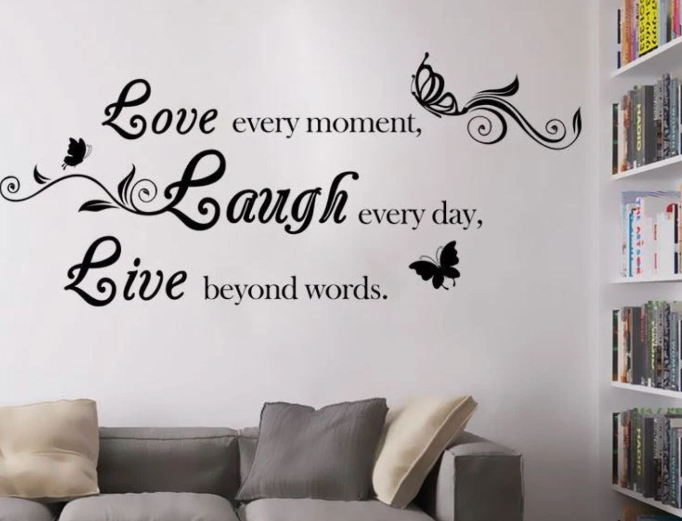 Love, Laugh, Live Wall Sticker Decor