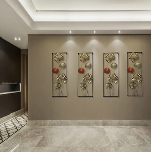 Large Metal Flowers Wall Art