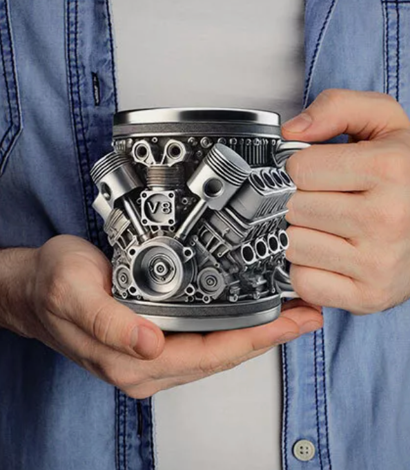 V8 Engine Mug