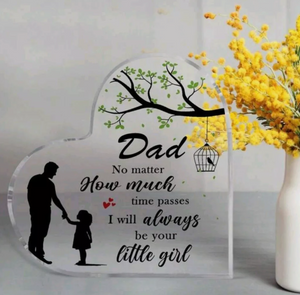 Dad & Little Girl Acrylic Plaque
