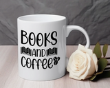 Books & Coffee Mug