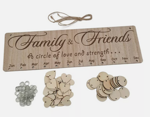 Family Birthday Board