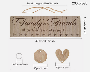 Family Birthday Board