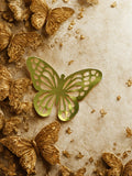 Gold Butterfly Wall Sticker Decor