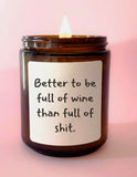 Full of Wine Candle
