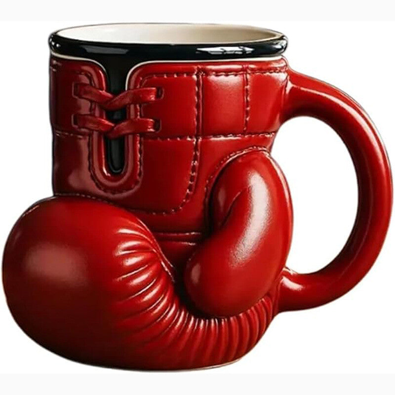 12Oz Boxing Glove Mug, Novelty Shaped Boxing Mug,Sports Lovers Coffee Cup